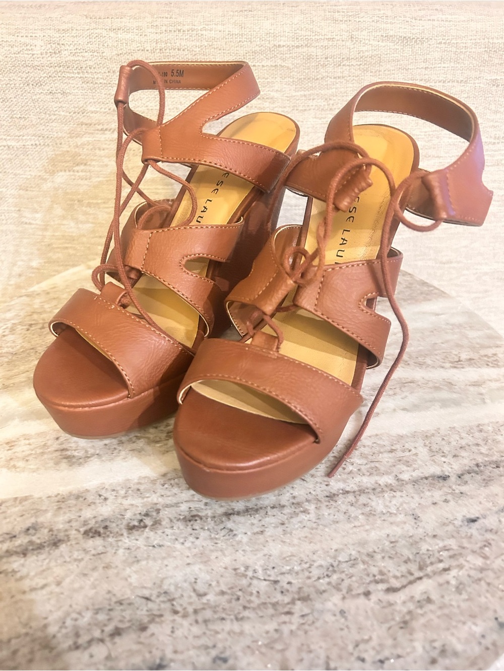 Chinese Laundry Cognac Wedges